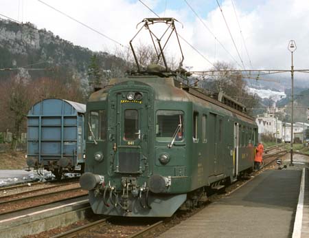 OeBB BDe 4/4 641 in Balsthal